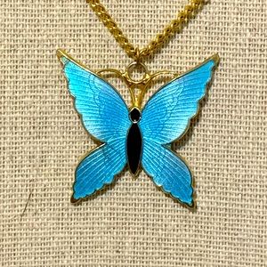 Vintage Butterfly Necklace